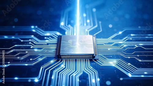 Microchip on Circuit Board