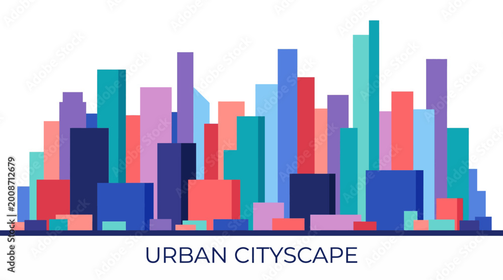 Obraz premium Modern device presentation design showcases urban cityscape with technology and architecture on 2026