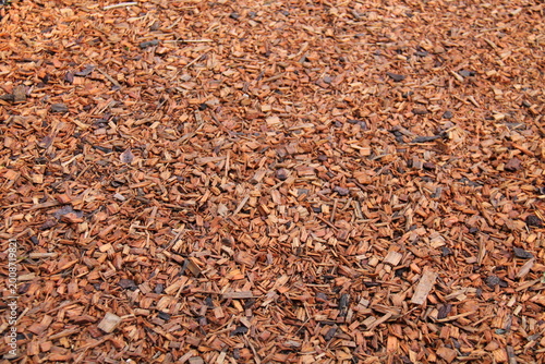 A Texture Background Image of a Woodchip Footpath.