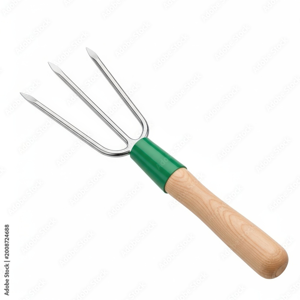 Fototapeta premium Garden fork with wooden handle