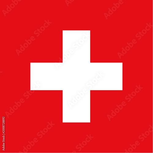 First Aid Cross Symbol for Medical Emergency