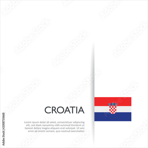 Obraz na płótnie Flag of Croatia