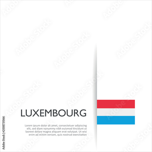 Bild auf Leinwand Flag of Luxembourg
