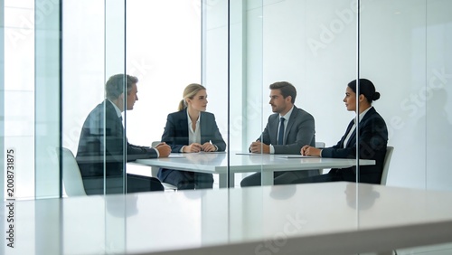 Business meeting in conference room