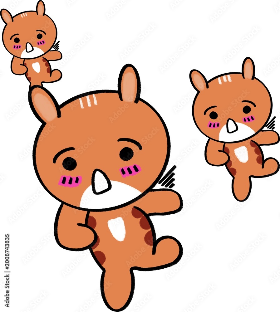 Obraz premium Paws on the Run