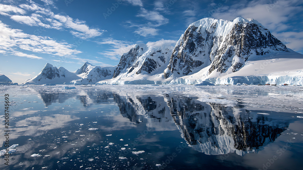 Obraz premium Majestic antarctic ice bergs 