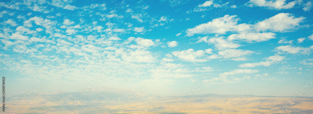 Naklejka premium Breathtaking view from Mount Menara, North Israel