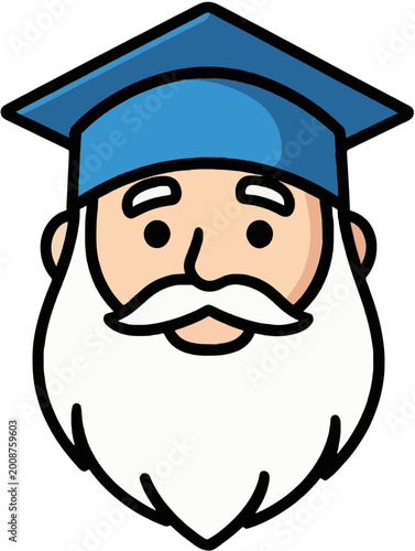 Graduation Cap Icon Vector Illustration for Education and Knowledge
