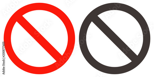 Free Download red circle sign for prohibition, stop, danger. stop sign	 - GFXLoad