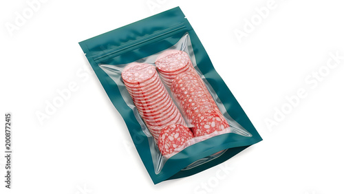 Two red and white striped peppermint candy sticks in a plastic wrapper