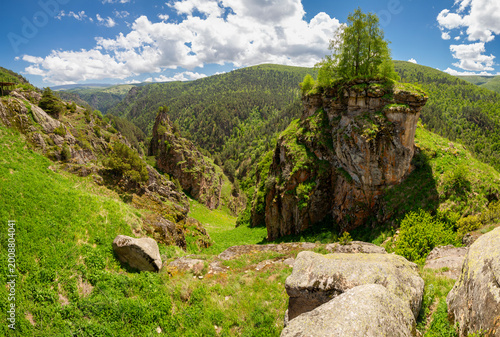 Photos The Avatar Rocks in the Caucasus mountains, near the road to Dzhily-Su at summer
