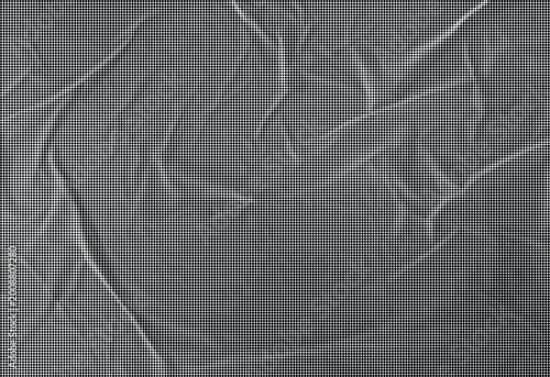 Fotografie Crinkled fabric texture against a transparent background setting