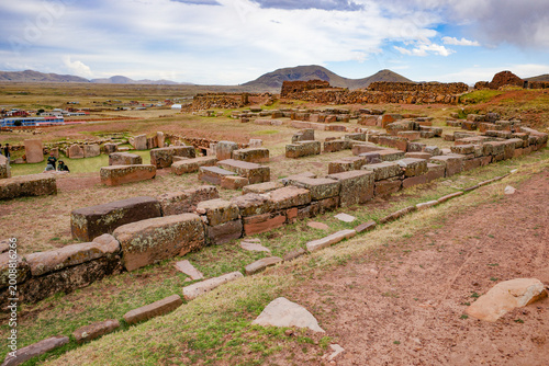 Pucara, Peru - 27 Nov 2025: Pukara archaeological complex on the Andean Altiplano, Peru