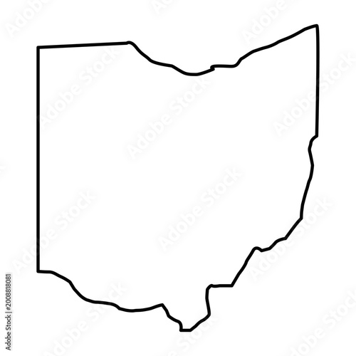 Ohio map outline