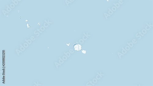Tableau sur toile Modern minimalist vector map of French Polynesia