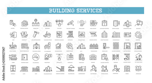 Building and Property management icons