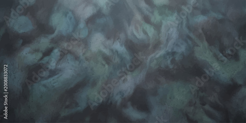 Bild auf Leinwand Abstract ethereal watercolor texture, evokes a sense of depth and mystery