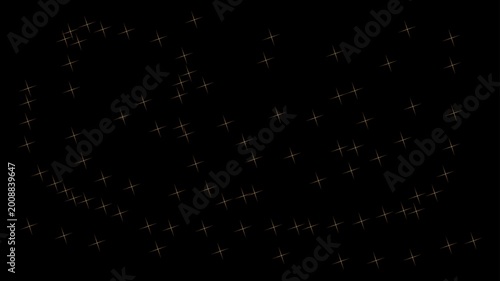 Small golden star patterns scatter across the darkness.