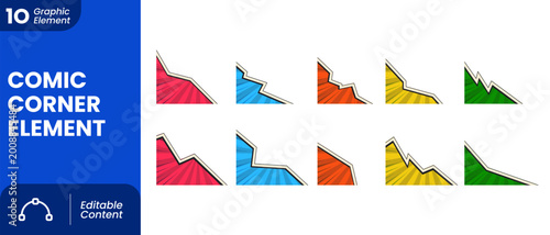 Comic Corner Element
