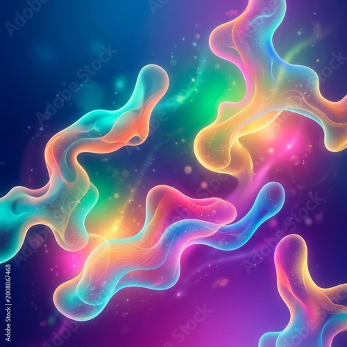 abstract blue background with bubbles