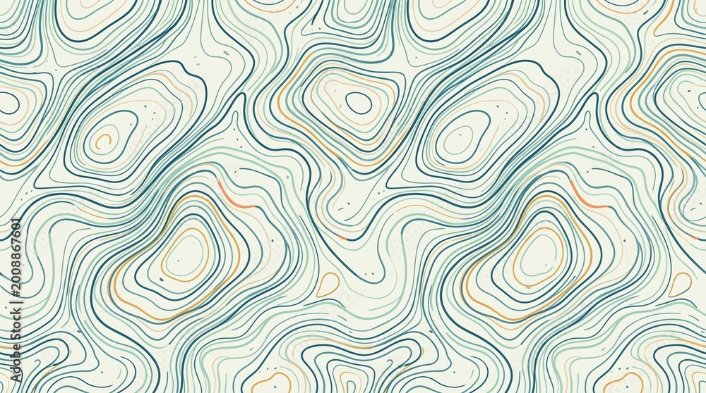Fototapeta premium abstract topography pattern made by AI generative