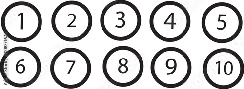 Fotografia Printbullet, number, point, 1, set, 10, website, scheme, pyramid, border, layout