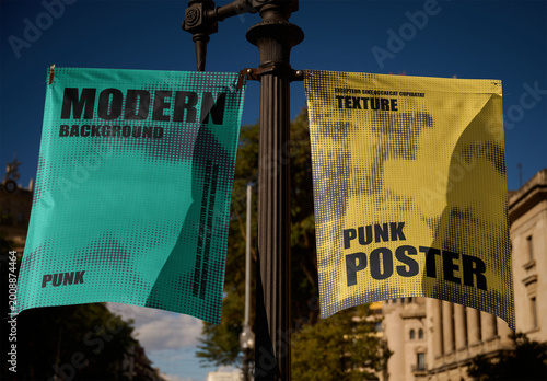 Mockup Design for Urban Fly banners Posters in Barcelona