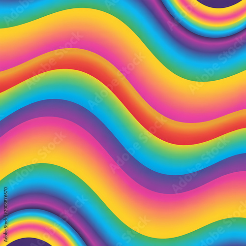 **Vibrant Rainbow Stripe Pattern Background – Colorful Modern Seamless Vector Design**
