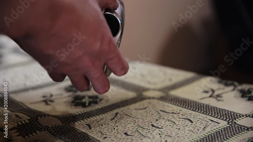 Inserting a MiniDV Cassette into a Vintage Camcorder for Recording