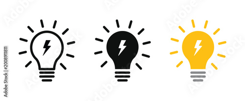 Photos Light bulb icon