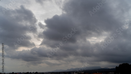 Valokuva cielo nublado elche alicante españa