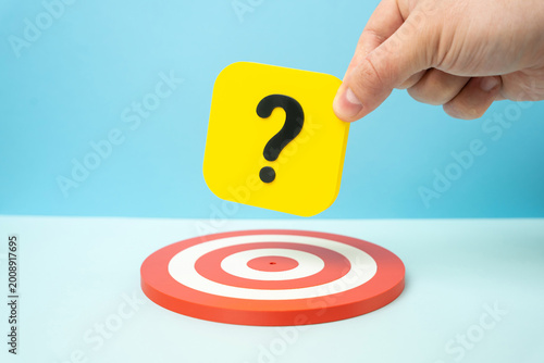 Fotografija Question mark over the target