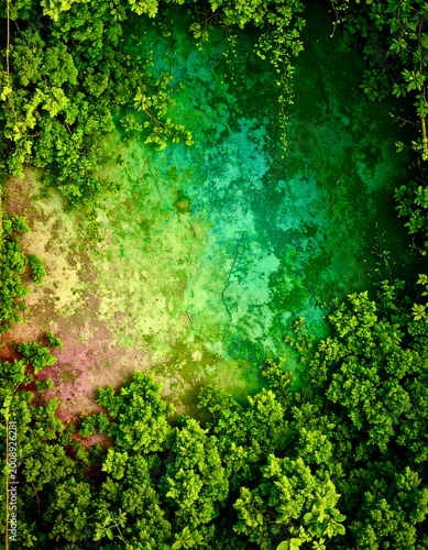 grunge green background