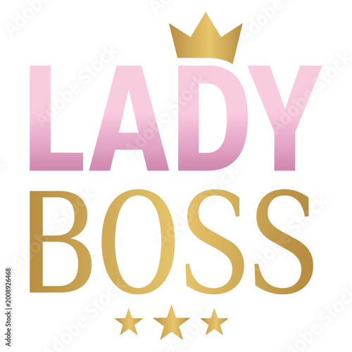 Billede på lærred Lady Boss Leadership Business Concept.