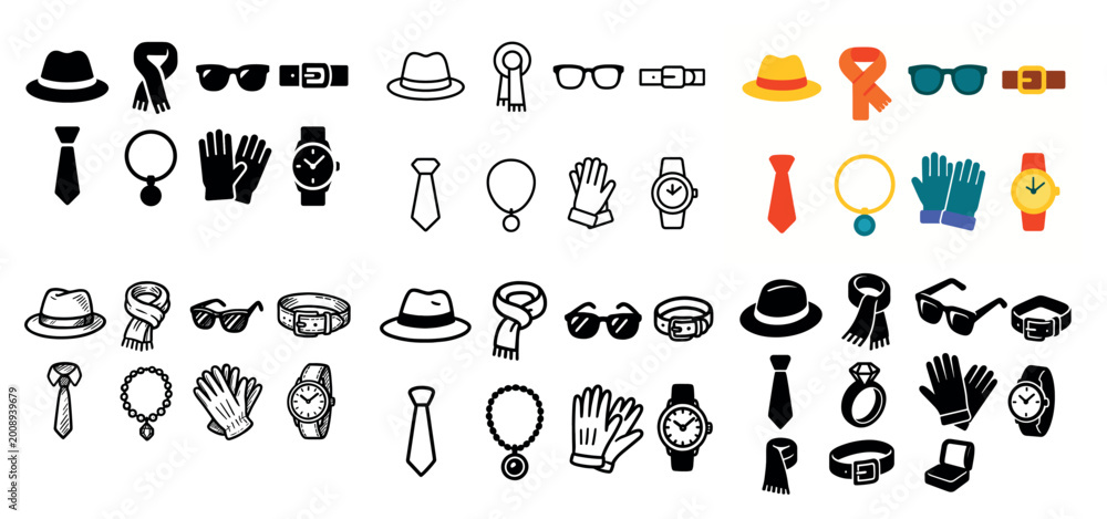 Obraz premium Various fashion accessories collection