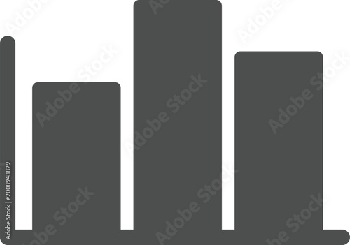 Gray bar chart for statistics