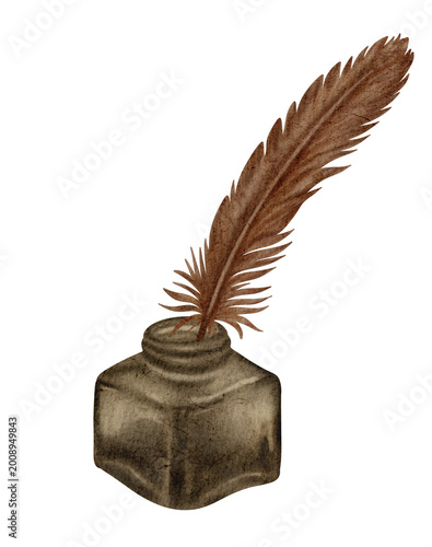 Photos Ink well illustration