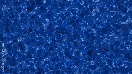 Deep Blue Water Surface Seamless Loop with High Contrast Caustic Ripples 4K