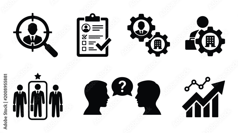 Fototapeta premium business corporate vector icons on white background