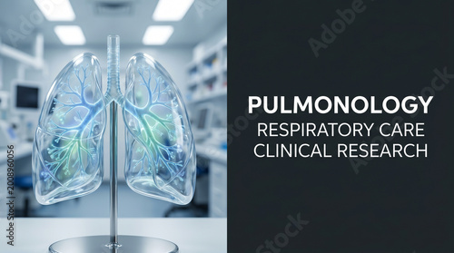 Anatomical Human Lungs Model for Pulmonology and Respiratory Clinical Research