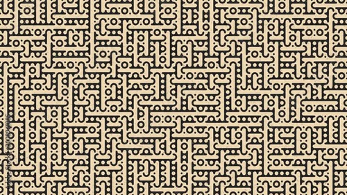 Seamless Repeating Truchet Tiles Abstract Design Animation