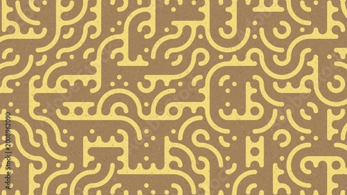 Seamless Motion Graphic of Generative Geometric Tile Patterns
