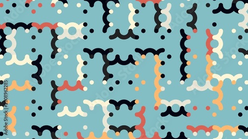 Functional Bauhaus Geometric Grid Animation for Data Viz