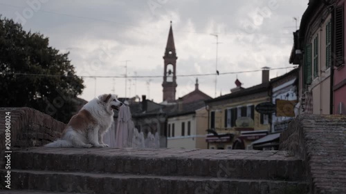 Comacchio, Ferrara, Emilia Romagna, Italy - April 29, 2026 - Views of the lagoon city's historic center