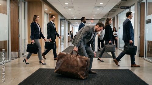 A visual metaphor illustrating how unequal burdens and expectations impact individuals differently within the same system.