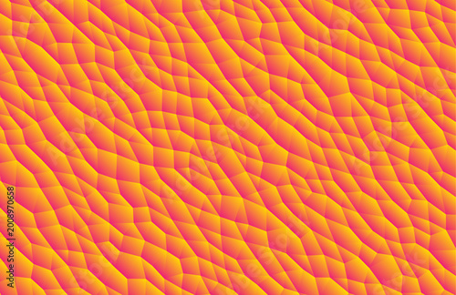Orange and pink wavy pattern, textured background