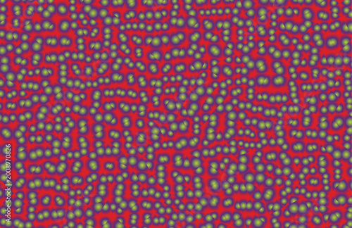 Red and yellow dotted pattern, abstract background