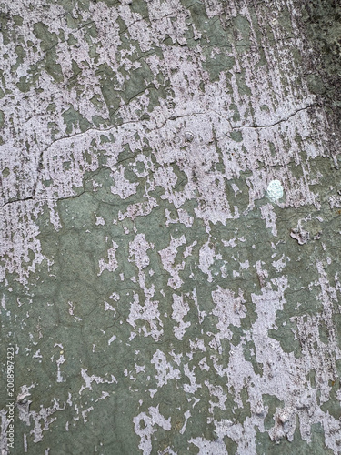 Fotografie Timeworn surface revealing distressed layers of pigment with intricate textural