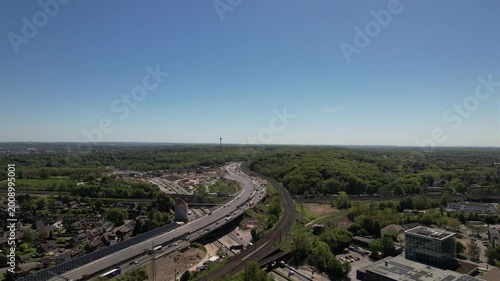 Duisburg Autobahnkreuz Kaiserberg A3 und A40 - Timelapse / Zeitraffer
