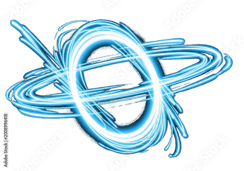Abstract Blue Swirls Light ...